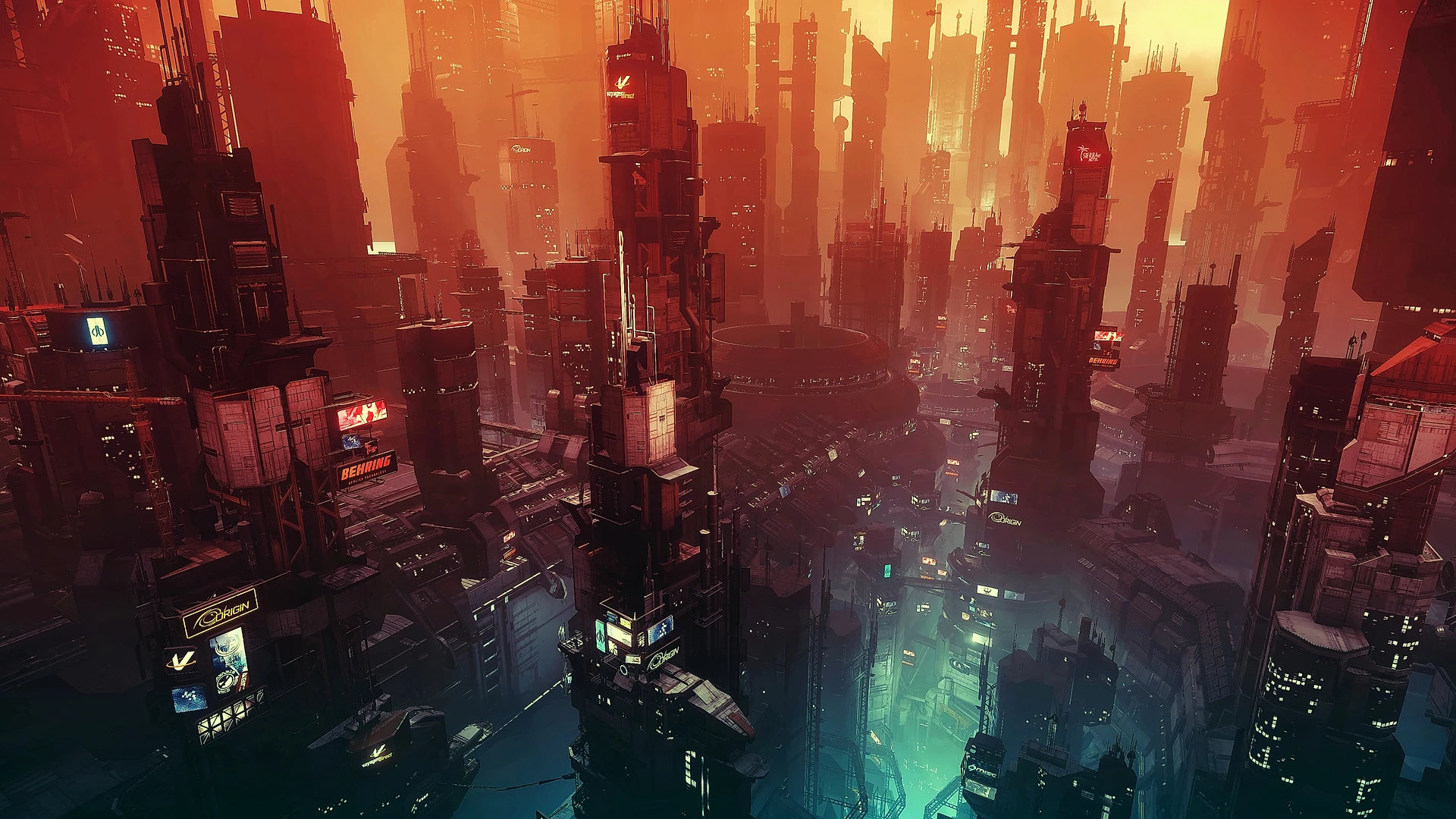Mercado Callejero Futurista de Ramen (FullHD)