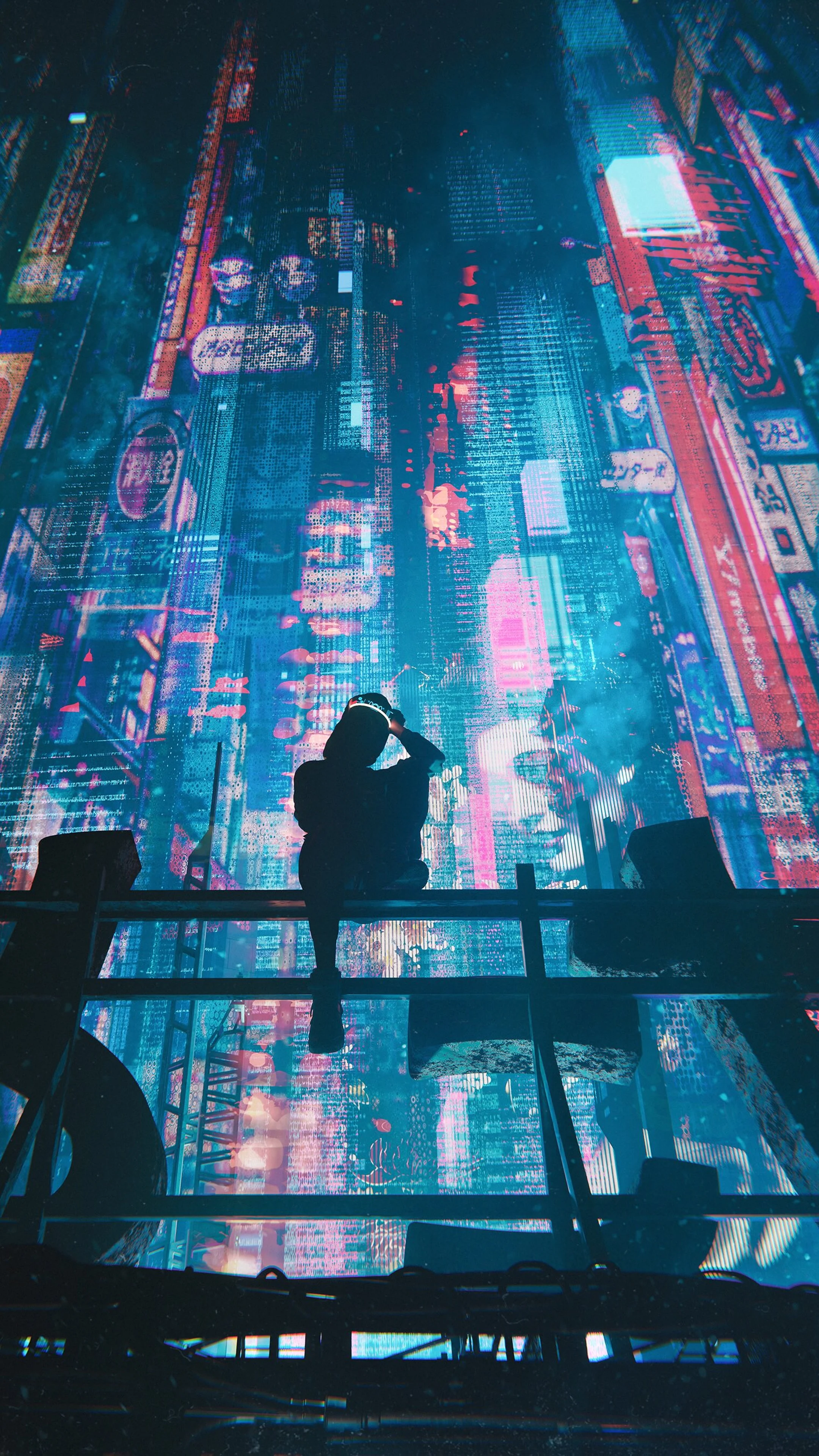 Distrito Subterráneo y Puestos de Fideos (4K Vertical)