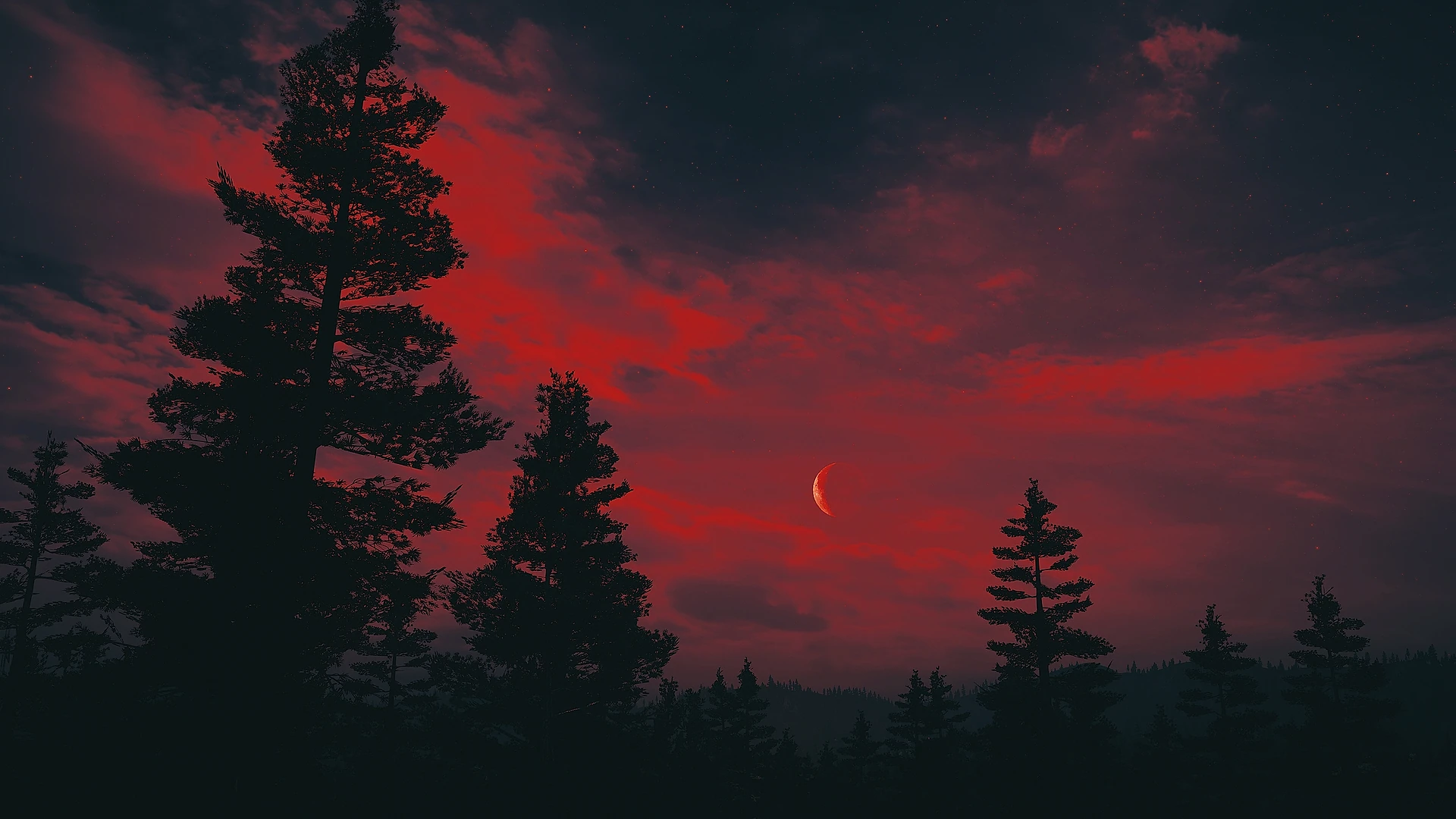 Cañón de Arenisca Roja al Atardecer (FullHD)