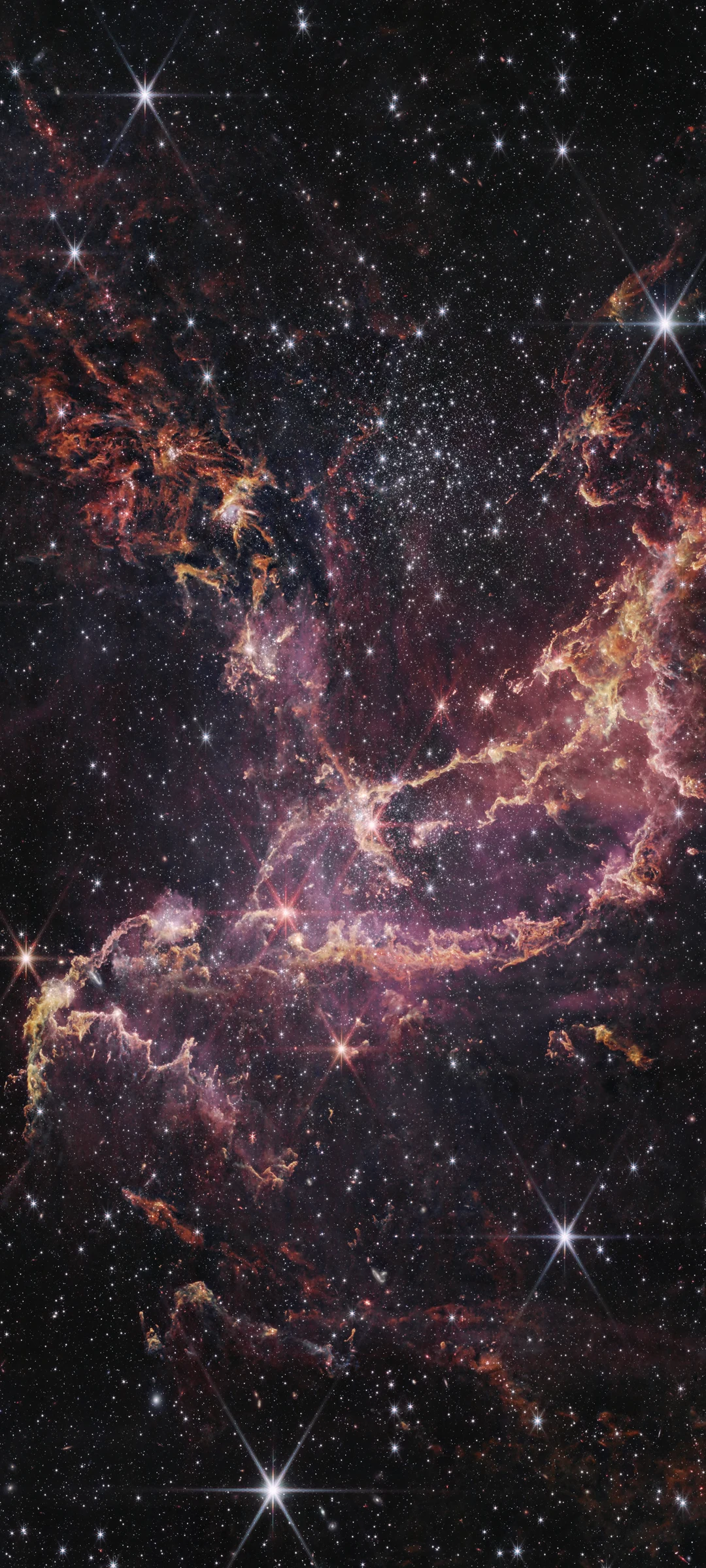 Astronauta Flotando en el Abismo Estelar (FHD+ Smartphone)