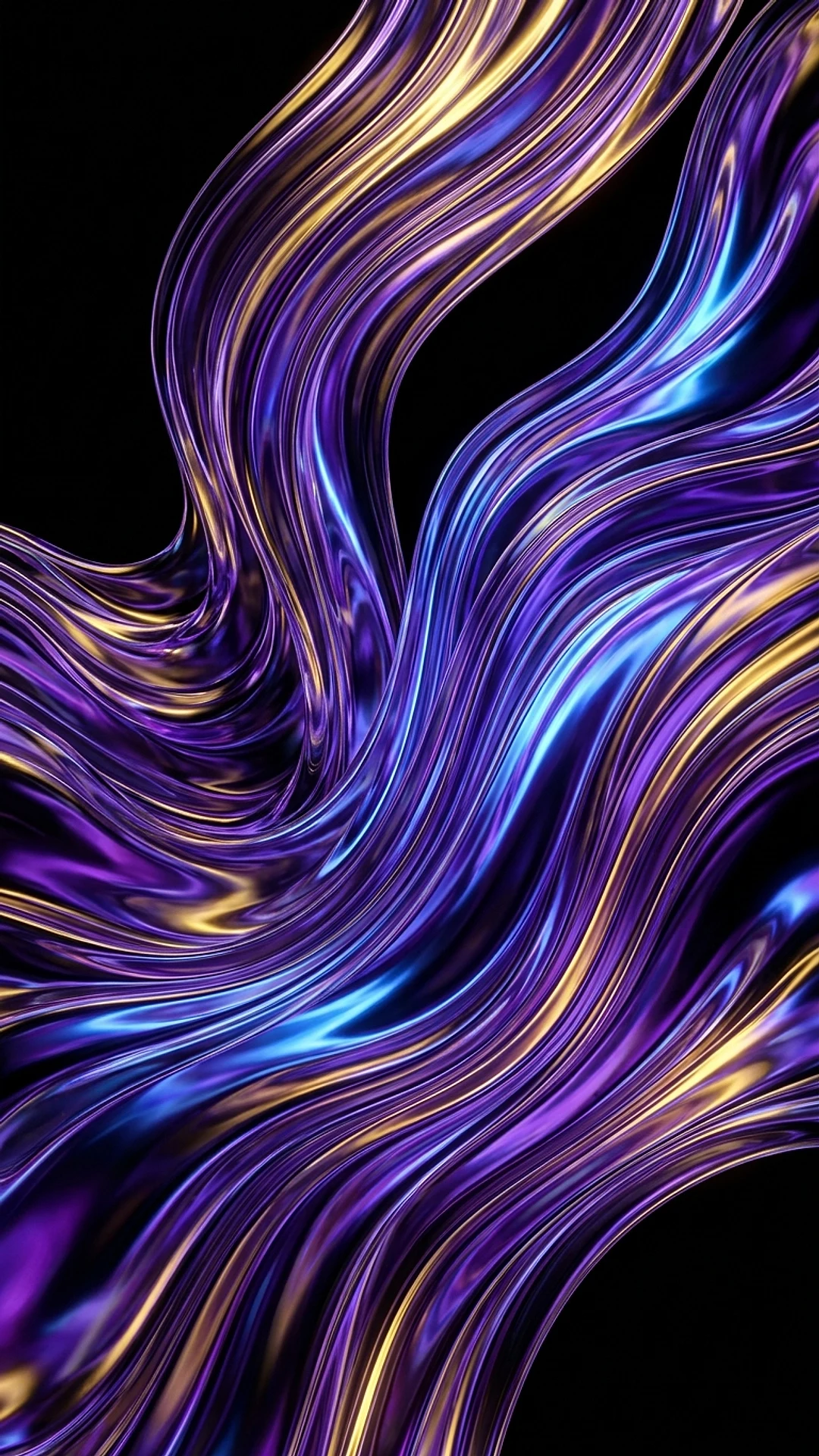 Ondas de Cristal Iridiscente 3D