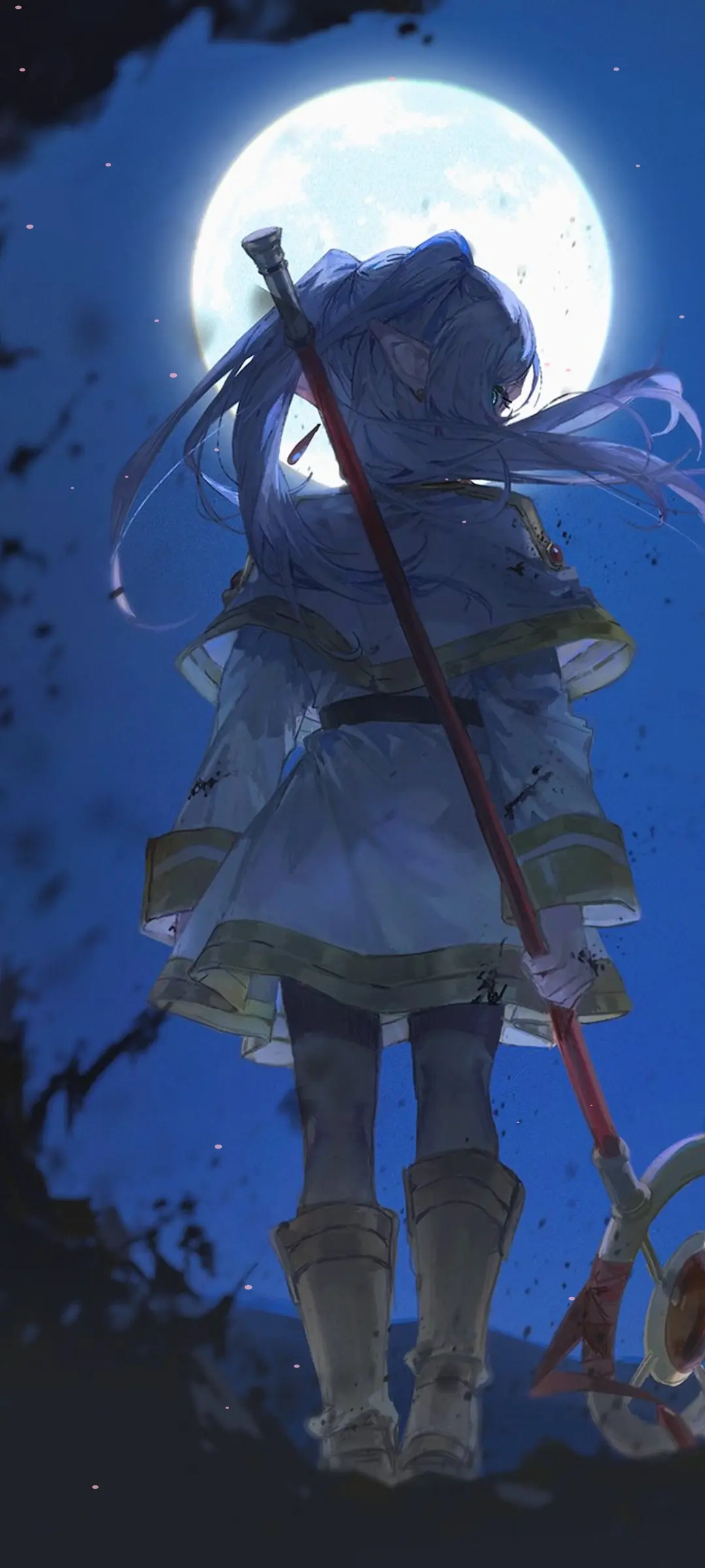 Caída de Pétalos de Sakura y Luna (Live Smartphone)