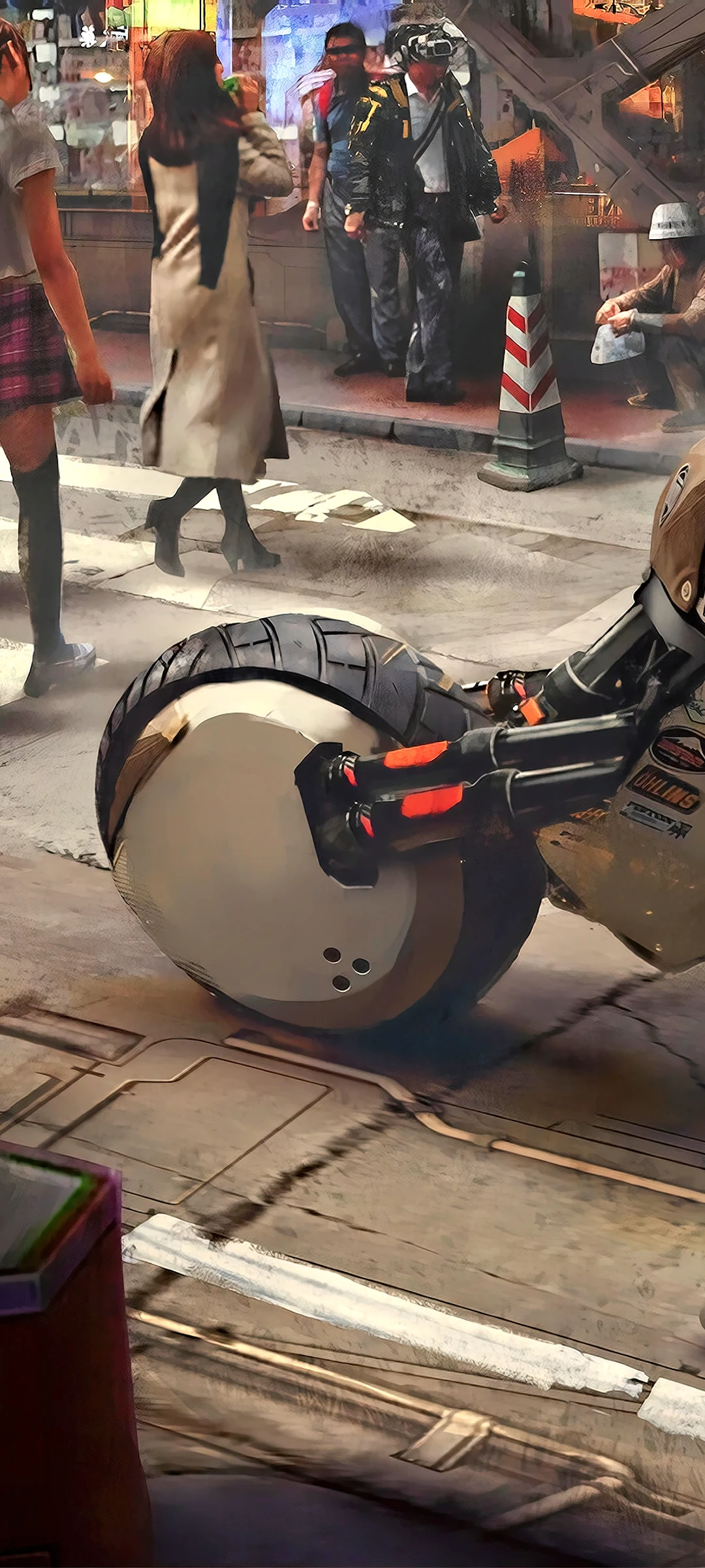 Moto Ciberpunk de Alta Velocidad (FHD+ Smartphone)