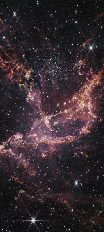Astronauta Flotando en el Abismo Estelar (FHD+ Smartphone)