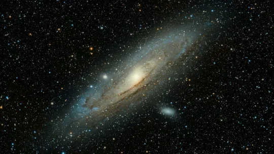 Galaxia de Andrómeda en Espacio Profundo (FullHD)