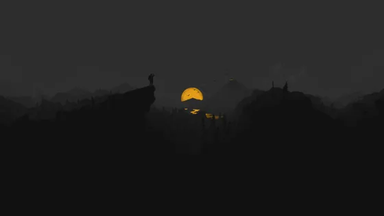 Duna Solitaria al Atardecer Zen (FullHD)
