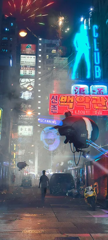 Distrito Comercial de Neo-Shinjuku (FHD+ Smartphone)